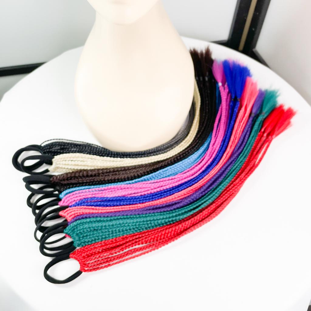 Colorful Braided Hair Ties